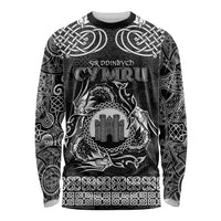 Personalized Denbighshire Sir Ddinbych Long Sleeve Shirt Black Gatehouse Denbigh Castle Celtic-inspired - Wonder Print Shop