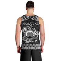 Personalized Denbighshire Sir Ddinbych Men Tank Top Black Gatehouse Denbigh Castle Celtic-inspired - Wonder Print Shop