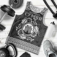 Personalized Denbighshire Sir Ddinbych Men Tank Top Black Gatehouse Denbigh Castle Celtic-inspired - Wonder Print Shop