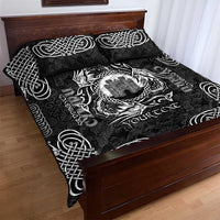 Personalized Denbighshire Sir Ddinbych Quilt Bed Set Black Gatehouse Denbigh Castle Celtic-inspired - Wonder Print Shop