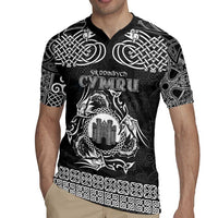 Personalized Denbighshire Sir Ddinbych Rugby Jersey Black Gatehouse Denbigh Castle Celtic-inspired - Wonder Print Shop