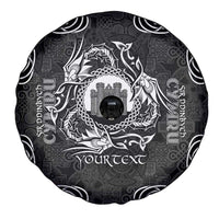 Personalized Denbighshire Sir Ddinbych Spare Tire Cover Black Gatehouse Denbigh Castle Celtic-inspired - Wonder Print Shop