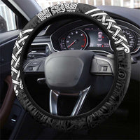 Denbighshire Sir Ddinbych Steering Wheel Cover Black Gatehouse Denbigh Castle Celtic-inspired - Wonder Print Shop