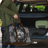 Personalized Denbighshire Sir Ddinbych Travel Bag Black Gatehouse Denbigh Castle Celtic-inspired - Wonder Print Shop