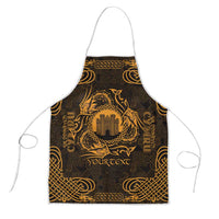 Personalized Denbighshire Sir Ddinbych Apron Gold Gatehouse Denbigh Castle Celtic-inspired - Wonder Print Shop