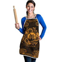 Personalized Denbighshire Sir Ddinbych Apron Gold Gatehouse Denbigh Castle Celtic-inspired - Wonder Print Shop