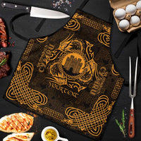 Personalized Denbighshire Sir Ddinbych Apron Gold Gatehouse Denbigh Castle Celtic-inspired - Wonder Print Shop