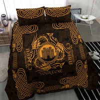Personalized Denbighshire Sir Ddinbych Bedding Set Gold Gatehouse Denbigh Castle Celtic-inspired - Wonder Print Shop