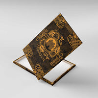 Personalized Denbighshire Sir Ddinbych Canvas Wall Art Gold Gatehouse Denbigh Castle Celtic-inspired - Wonder Print Shop