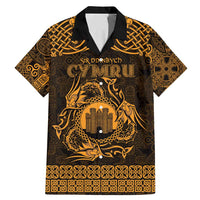 Personalized Denbighshire Sir Ddinbych Family Matching Mermaid Dress and Hawaiian Shirt Gold Gatehouse Denbigh Castle Celtic-inspired - Wonder Print Shop