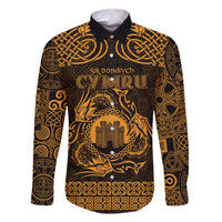 Personalized Denbighshire Sir Ddinbych Family Matching Summer Maxi Dress and Hawaiian Shirt Gold Gatehouse Denbigh Castle Celtic-inspired - Wonder Print Shop