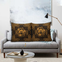 Personalized Denbighshire Sir Ddinbych Pillow Cover Gold Gatehouse Denbigh Castle Celtic-inspired - Wonder Print Shop