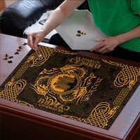 Personalized Denbighshire Sir Ddinbych Puzzle Gold Gatehouse Denbigh Castle Celtic-inspired - Wonder Print Shop