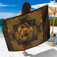 Personalized Denbighshire Sir Ddinbych Sarong Gold Gatehouse Denbigh Castle Celtic-inspired - Wonder Print Shop