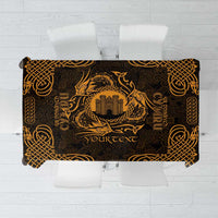 Personalized Denbighshire Sir Ddinbych Tablecloth Gold Gatehouse Denbigh Castle Celtic-inspired - Wonder Print Shop