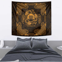 Personalized Denbighshire Sir Ddinbych Tapestry Gold Gatehouse Denbigh Castle Celtic-inspired - Wonder Print Shop