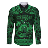 Personalized Denbighshire Sir Ddinbych Family Matching Puletasi and Hawaiian Shirt Green Gatehouse Denbigh Castle Celtic-inspired - Wonder Print Shop