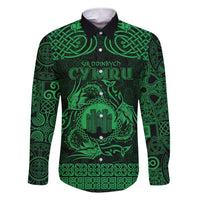 Personalized Denbighshire Sir Ddinbych Family Matching Short Sleeve Bodycon Dress and Hawaiian Shirt Green Gatehouse Denbigh Castle Celtic-inspired - Wonder Print Shop