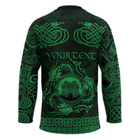 Personalized Denbighshire Sir Ddinbych Hockey Jersey Green Gatehouse Denbigh Castle Celtic-inspired - Wonder Print Shop