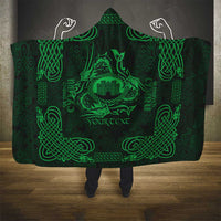 Personalized Denbighshire Sir Ddinbych Hooded Blanket Green Gatehouse Denbigh Castle Celtic-inspired - Wonder Print Shop