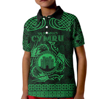 Personalized Denbighshire Sir Ddinbych Kid Polo Shirt Green Gatehouse Denbigh Castle Celtic-inspired - Wonder Print Shop