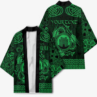 Personalized Denbighshire Sir Ddinbych Kimono Green Gatehouse Denbigh Castle Celtic-inspired - Wonder Print Shop