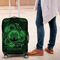 Personalized Denbighshire Sir Ddinbych Luggage Cover Green Gatehouse Denbigh Castle Celtic-inspired - Wonder Print Shop