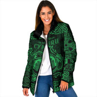 Personalized Denbighshire Sir Ddinbych Padded Jacket Green Gatehouse Denbigh Castle Celtic-inspired - Wonder Print Shop