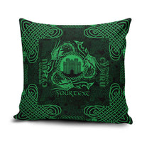 Personalized Denbighshire Sir Ddinbych Pillow Cover Green Gatehouse Denbigh Castle Celtic-inspired - Wonder Print Shop