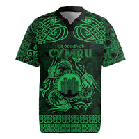 Personalized Denbighshire Sir Ddinbych Rugby Jersey Green Gatehouse Denbigh Castle Celtic-inspired - Wonder Print Shop