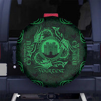 Personalized Denbighshire Sir Ddinbych Spare Tire Cover Green Gatehouse Denbigh Castle Celtic-inspired - Wonder Print Shop