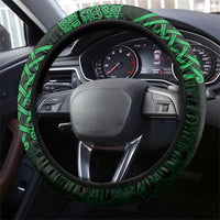 Denbighshire Sir Ddinbych Steering Wheel Cover Green Gatehouse Denbigh Castle Celtic-inspired - Wonder Print Shop