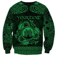 Personalized Denbighshire Sir Ddinbych Sweatshirt Green Gatehouse Denbigh Castle Celtic-inspired - Wonder Print Shop
