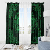 Personalized Denbighshire Sir Ddinbych Window Curtain Green Gatehouse Denbigh Castle Celtic-inspired - Wonder Print Shop