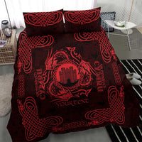 Personalized Denbighshire Sir Ddinbych Bedding Set Red Gatehouse Denbigh Castle Celtic-inspired - Wonder Print Shop