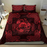 Personalized Denbighshire Sir Ddinbych Bedding Set Red Gatehouse Denbigh Castle Celtic-inspired - Wonder Print Shop