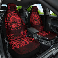 Personalized Denbighshire Sir Ddinbych Car Seat Cover Red Gatehouse Denbigh Castle Celtic-inspired - Wonder Print Shop