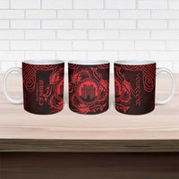 Personalized Denbighshire Sir Ddinbych Ceramic Mug Red Gatehouse Denbigh Castle Celtic-inspired - Wonder Print Shop