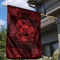 Personalized Denbighshire Sir Ddinbych Garden Flag Red Gatehouse Denbigh Castle Celtic-inspired - Wonder Print Shop