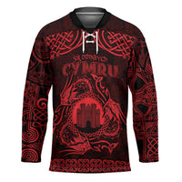 Personalized Denbighshire Sir Ddinbych Hockey Jersey Red Gatehouse Denbigh Castle Celtic-inspired - Wonder Print Shop