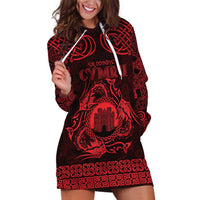 Personalized Denbighshire Sir Ddinbych Hoodie Dress Red Gatehouse Denbigh Castle Celtic-inspired - Wonder Print Shop
