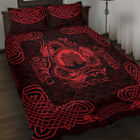 Personalized Denbighshire Sir Ddinbych Quilt Bed Set Red Gatehouse Denbigh Castle Celtic-inspired - Wonder Print Shop