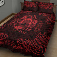 Personalized Denbighshire Sir Ddinbych Quilt Bed Set Red Gatehouse Denbigh Castle Celtic-inspired - Wonder Print Shop