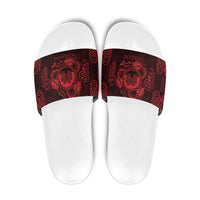 Personalized Denbighshire Sir Ddinbych Slide Sandals Red Gatehouse Denbigh Castle Celtic-inspired - Wonder Print Shop