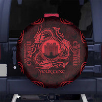 Personalized Denbighshire Sir Ddinbych Spare Tire Cover Red Gatehouse Denbigh Castle Celtic-inspired - Wonder Print Shop