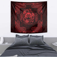 Personalized Denbighshire Sir Ddinbych Tapestry Red Gatehouse Denbigh Castle Celtic-inspired - Wonder Print Shop