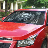 Personalized Glamorgan Morgannwg Auto Sun Shade Black Raven Celtic-inspired - Wonder Print Shop