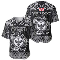 Personalized Glamorgan Morgannwg Baseball Jersey Black Raven Celtic-inspired - Wonder Print Shop