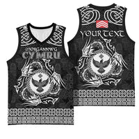 Personalized Glamorgan Morgannwg Basketball Jersey Black Raven Celtic-inspired - Wonder Print Shop