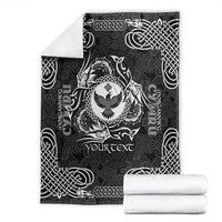 Personalized Glamorgan Morgannwg Blanket Black Raven Celtic-inspired - Wonder Print Shop